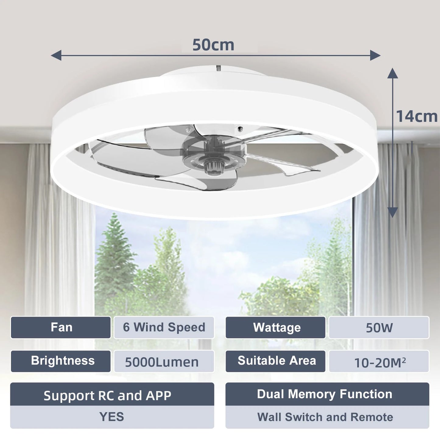 Lumina Cool LED Ceiling Fan